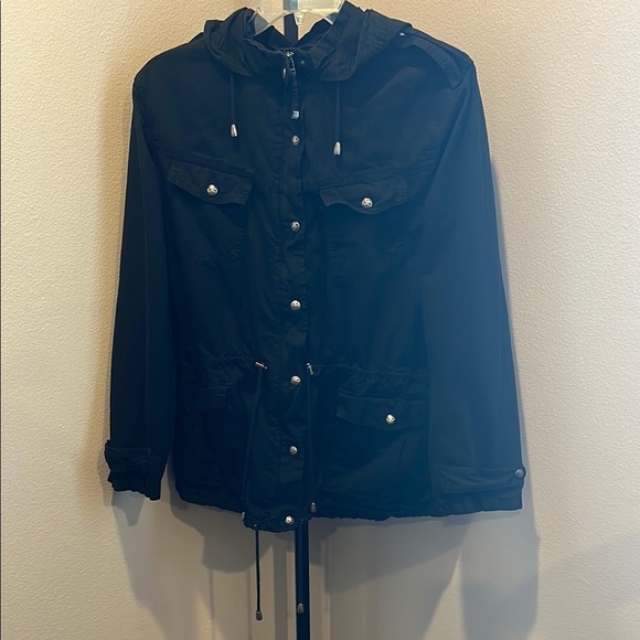 Buffalo David Bitton Black Utility Jacket with Hood - Picture 1 of 3